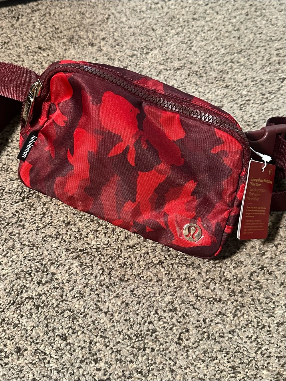 lululemon athletica Red Camouflage Lunar New Year Belt Bag